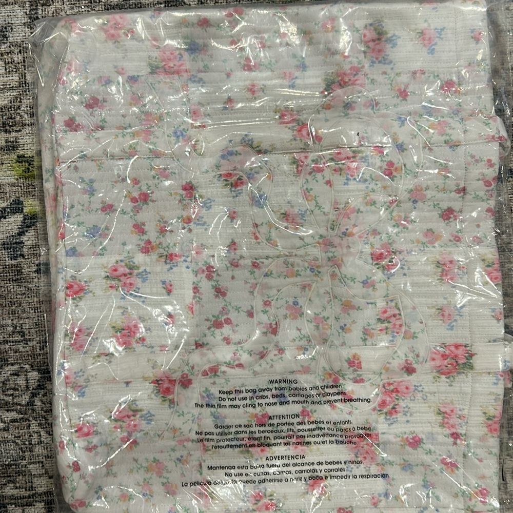 Henderson Cotton Floral Tote LoveShackFancy NWT - Picture 4 of 4